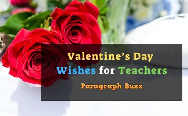 Valentine’s Day Messages and Wishes for Teachers