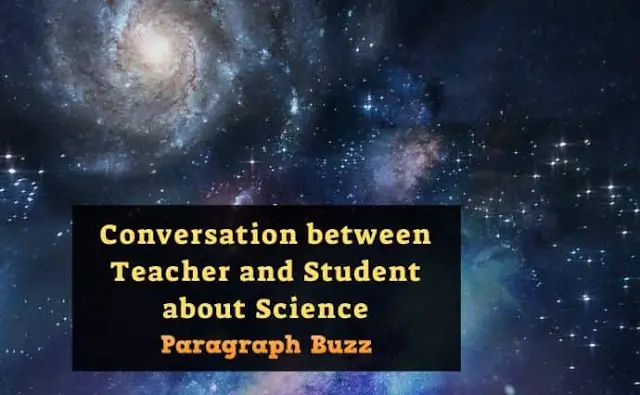 Conversation between Teacher and Student about Science