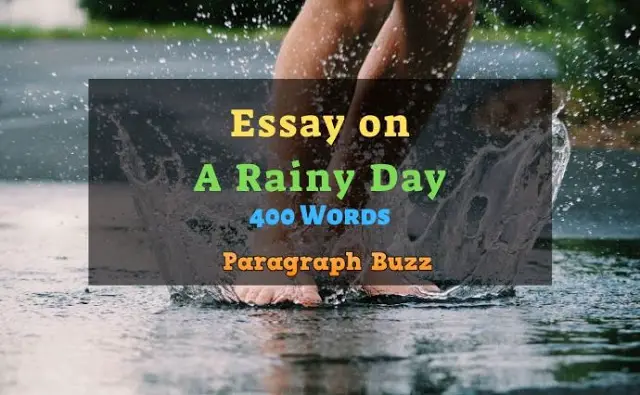 rainy day essay disadvantages