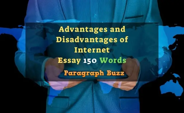 Essay on Advantages and Disadvantages of Internet in 150 Words