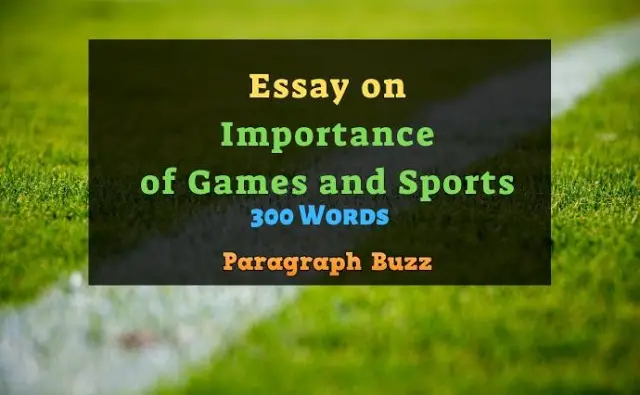 importance of games and sports essay 300 words