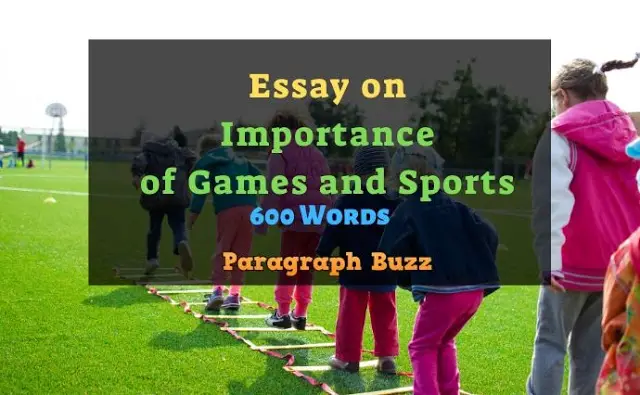 Essay on Importance of Games and Sports in 600 Words