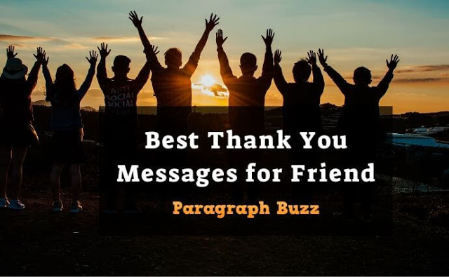 Thank You Messages for Friend